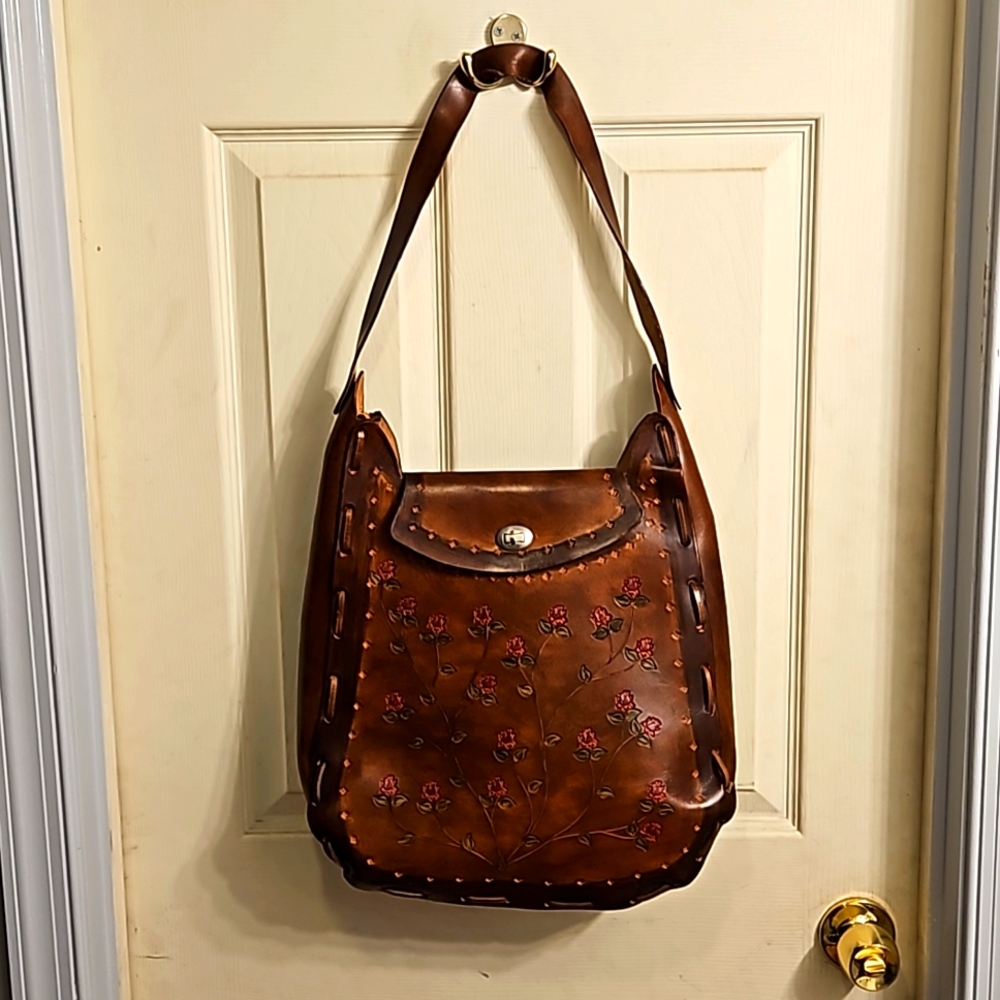 Leather handmade bag purse